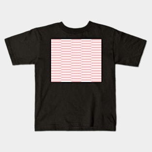 Strips - pink and white. Kids T-Shirt